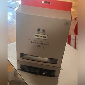Blue hunter socks for rain boots